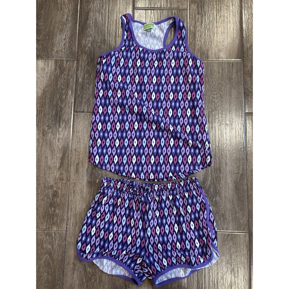 Vera Bradley Purple Geometric Tank & Short Set‎ Size M